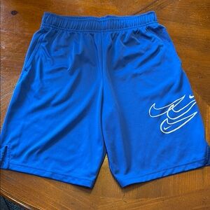Nike Blue Athletic Shorts Moisture-Wicking Lightweight